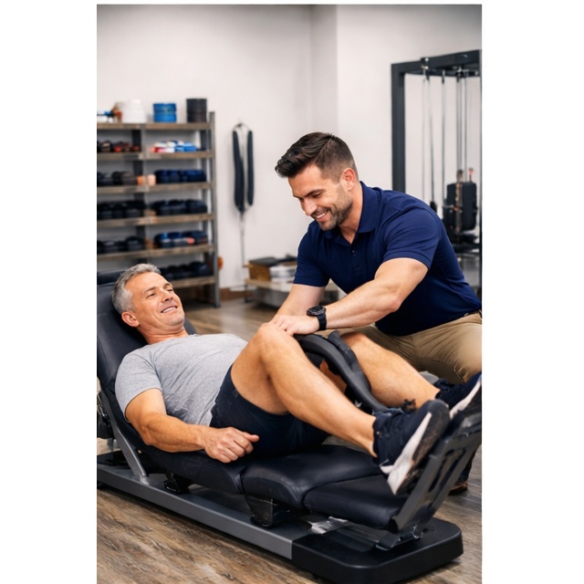 Physical therapist providing one-on-one care to a patient at City Rehab Physical Therapy